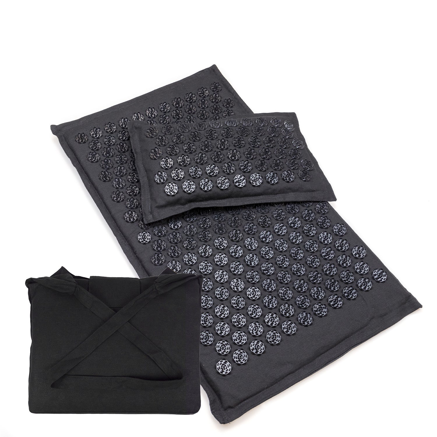 Triangle Lotus Linen Acupuncture Massage Yoga Mat Set