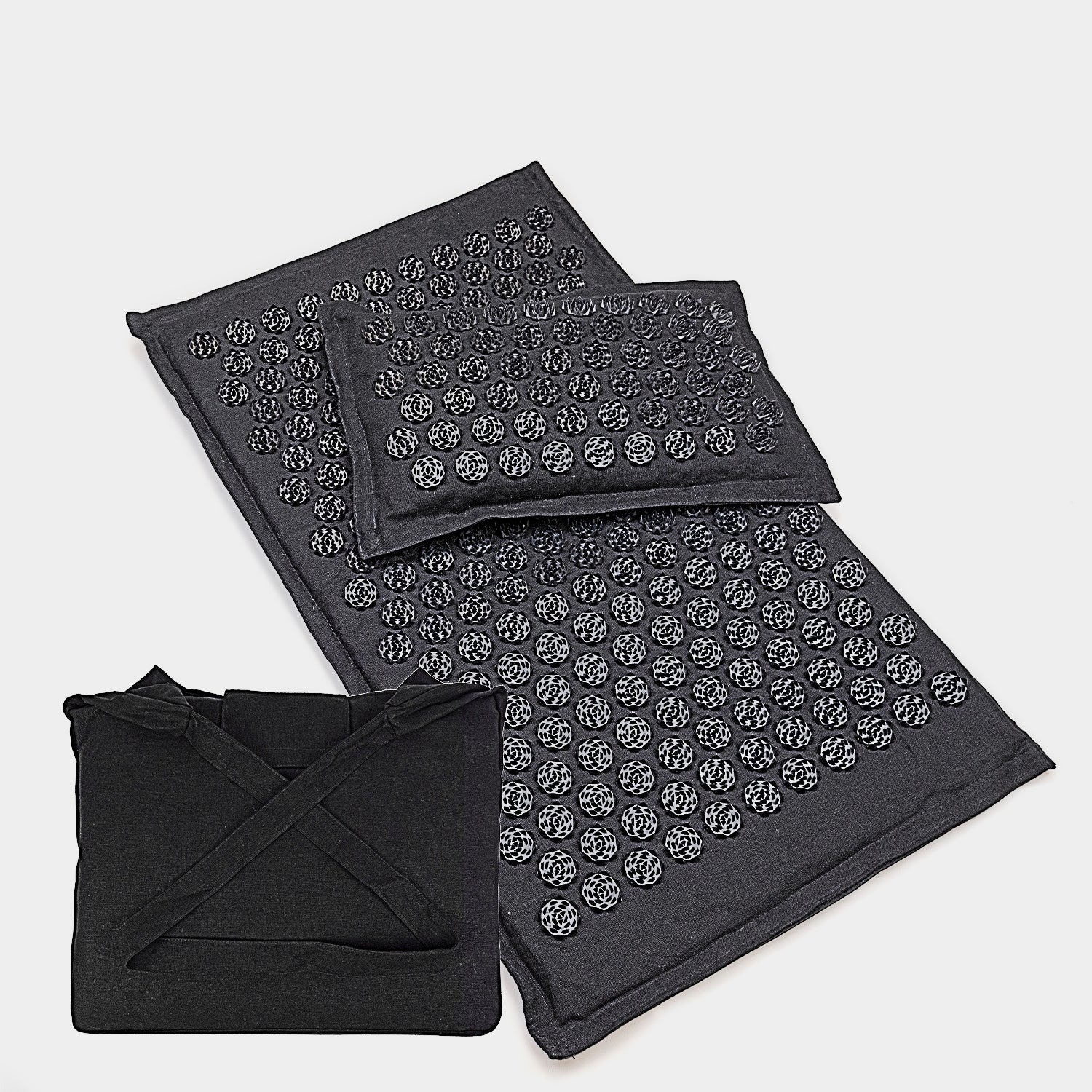 Triangle Lotus Linen Acupuncture Massage Yoga Mat Set