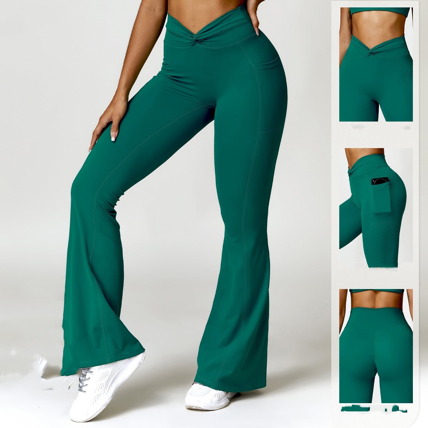 Women's Leggings With Pockets | Bell Bottom Leggings – Nares Fitness