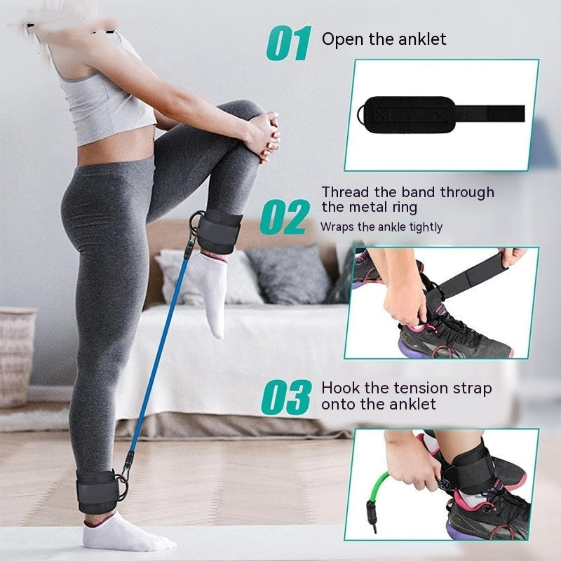 Yoga Exercice Hip Levage Et Jambe Façonnage Boucle de Cheville Bande de Tension