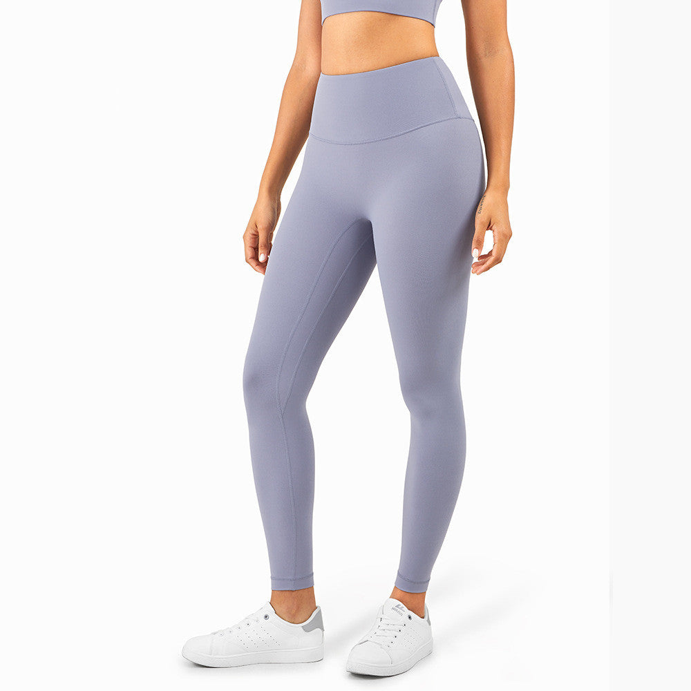 legging-seamless-taille-haute-violet-clair